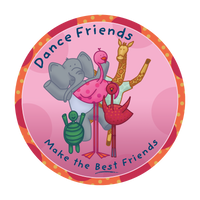 500 "Dance Friends" Stickers